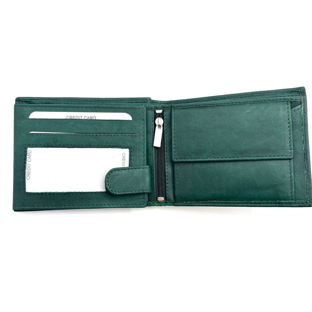 Set Portofel Ascend Verde+ Curea Reversibila