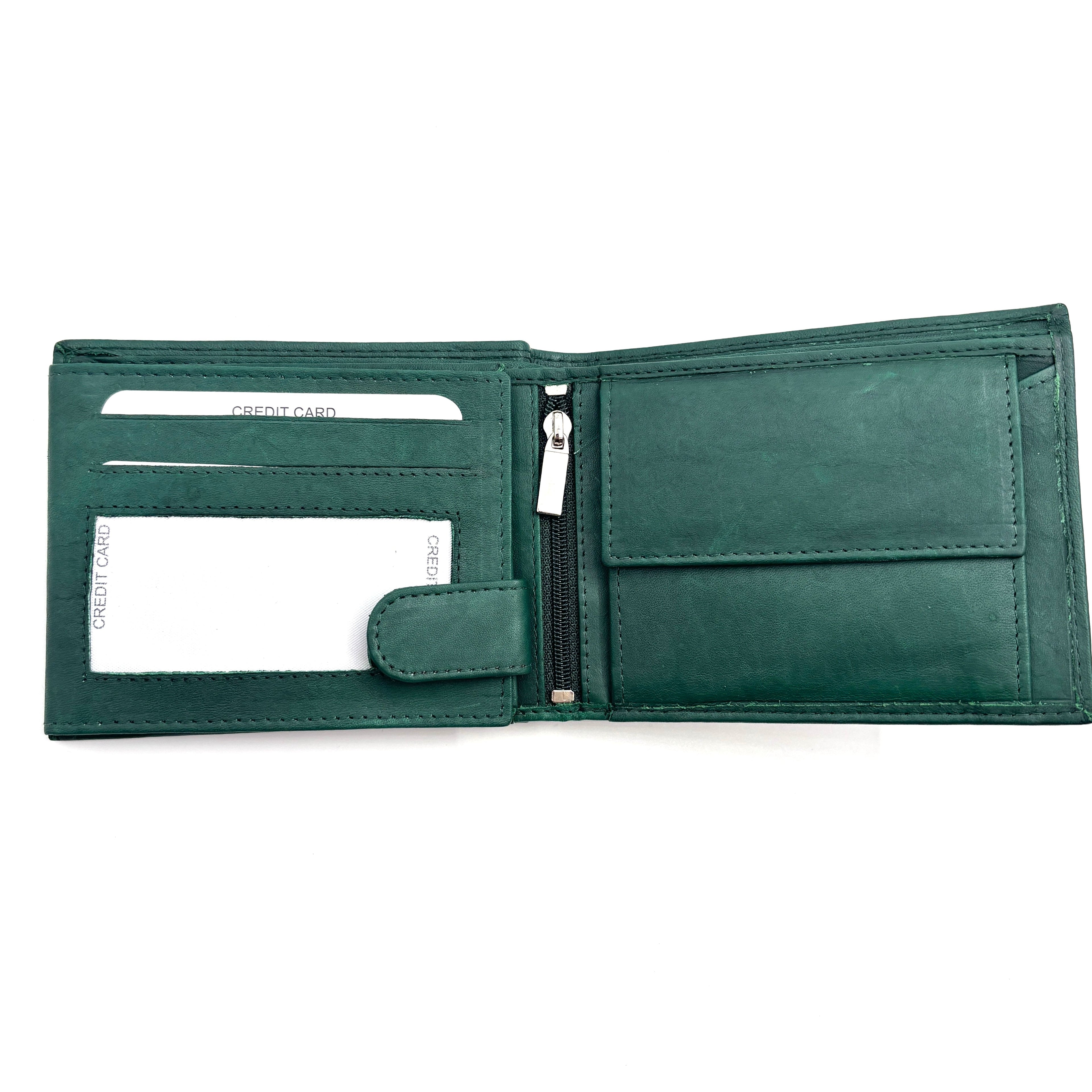 Set Portofel Ascend Verde+ Curea Reversibila