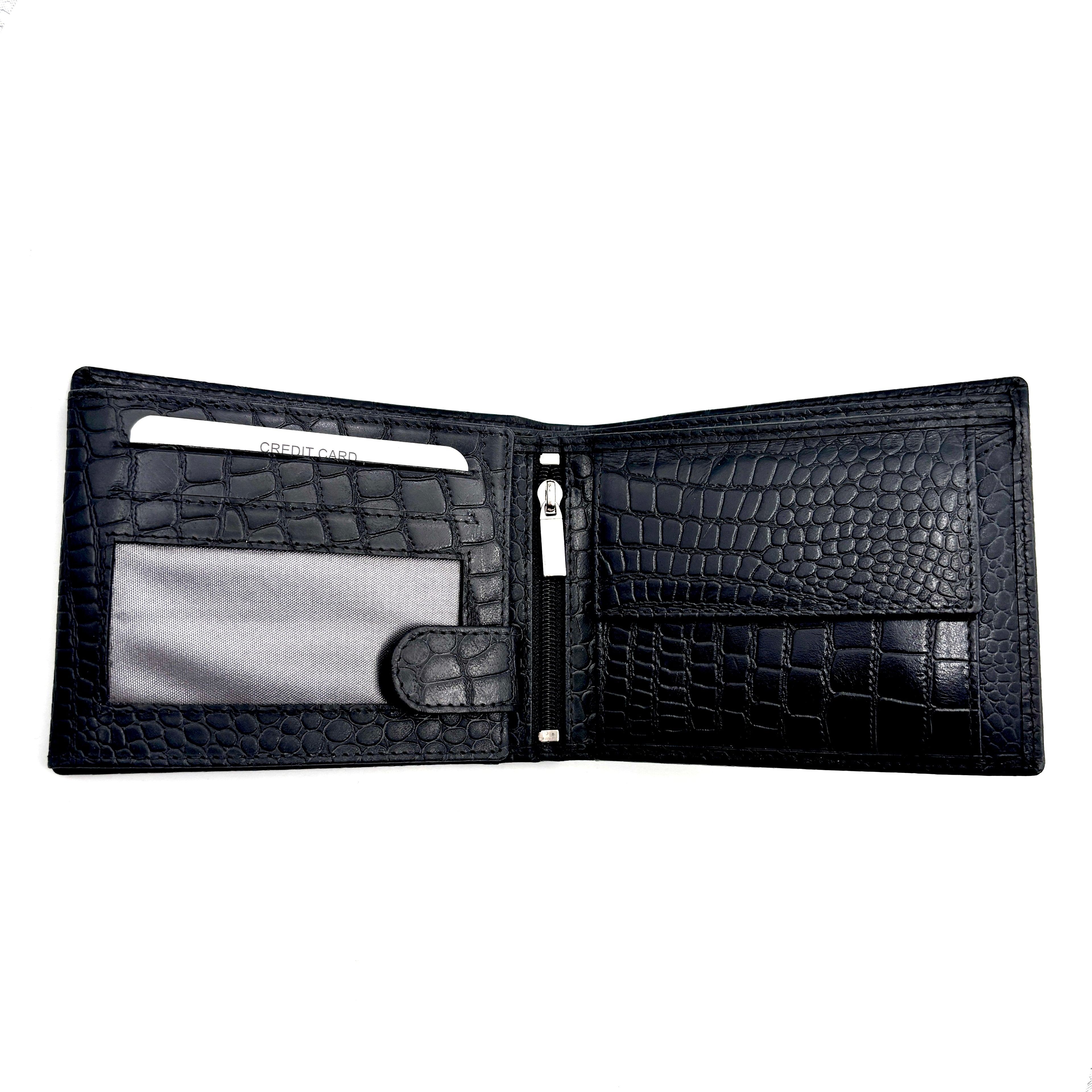Set Portofel Obsidian + Curea Azuro Neagra