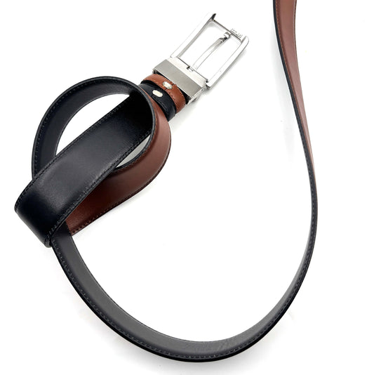 Curea Belaro Reversibila 2in1 maro/negru