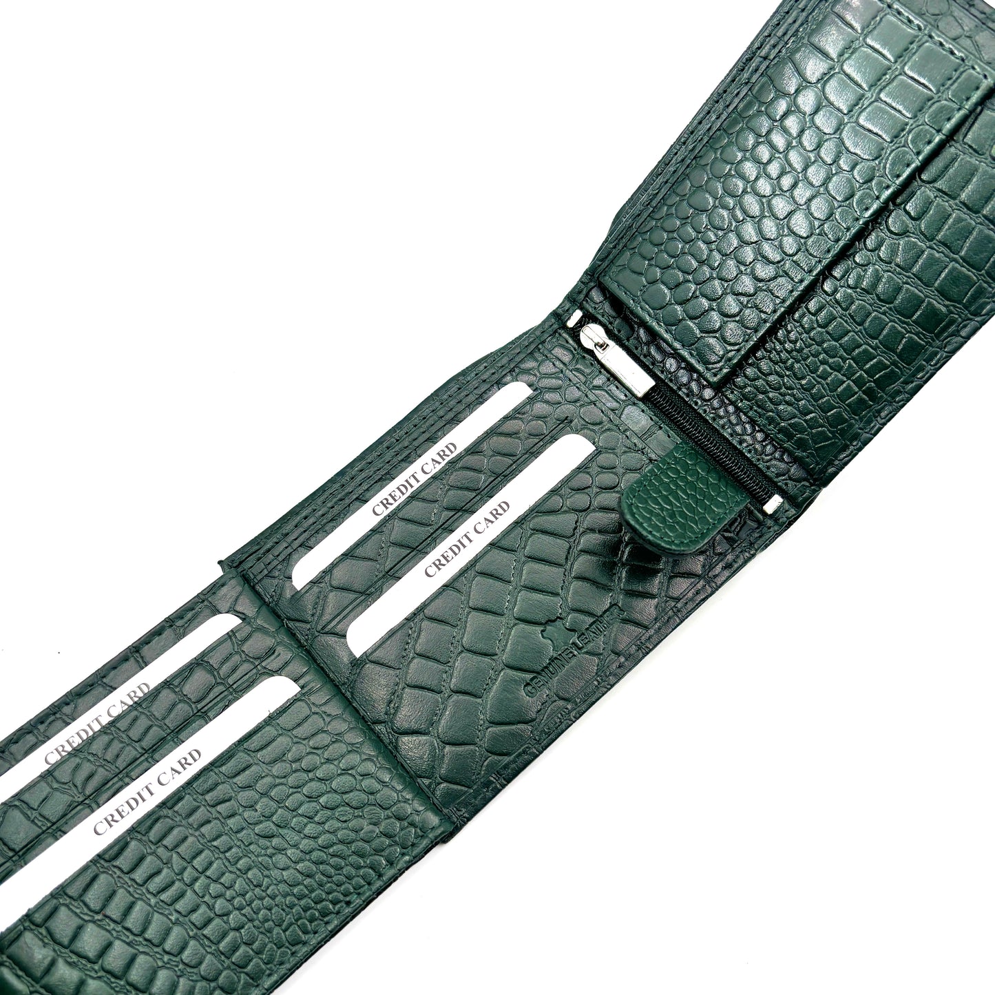 Set Portofel Obsidian Verde+ Curea Reversibila