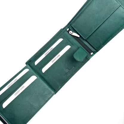 Set Portofel Ascend Verde + Curea Abi Neagra (Copy)
