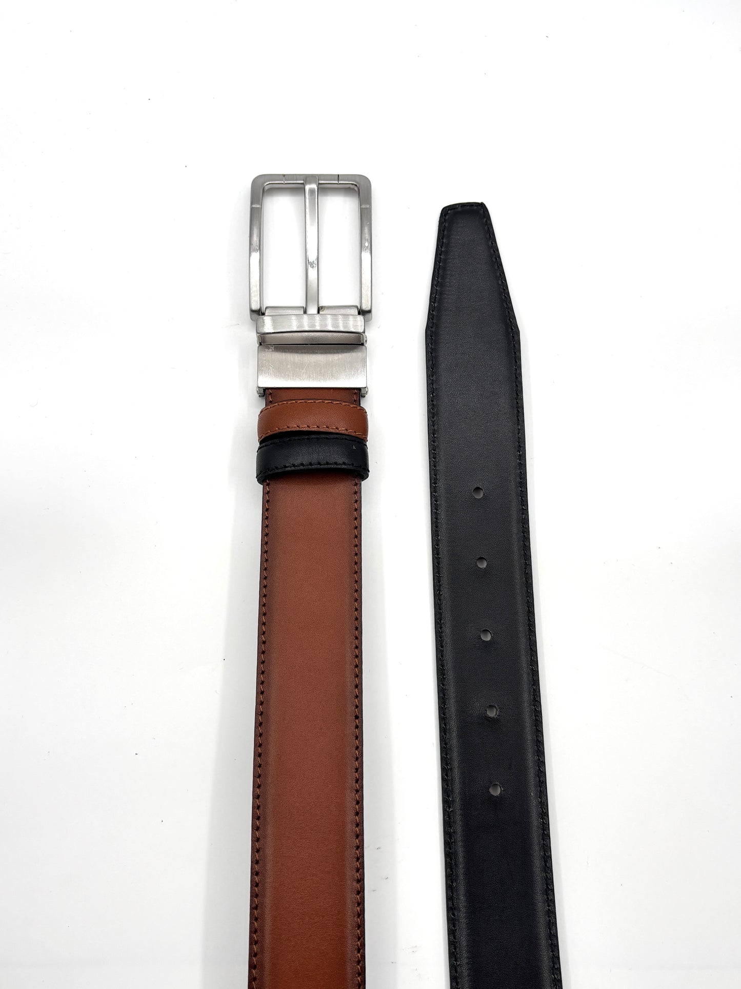 Curea Belaro Reversibila 2in1 maro/negru+ portcard cadou