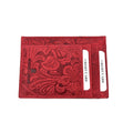 Portofel belaro slim floral rosu