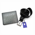 Set Portofel Evo Gri + Curea Abi Neagra