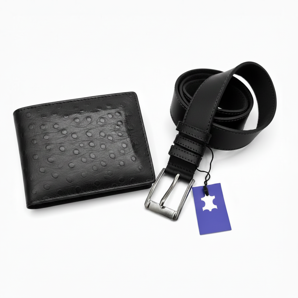 Set Portofel Evo Negru + Curea Abi Neagra