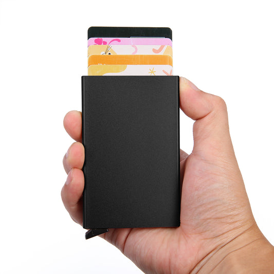 Portcard Metalic Belaro Negru