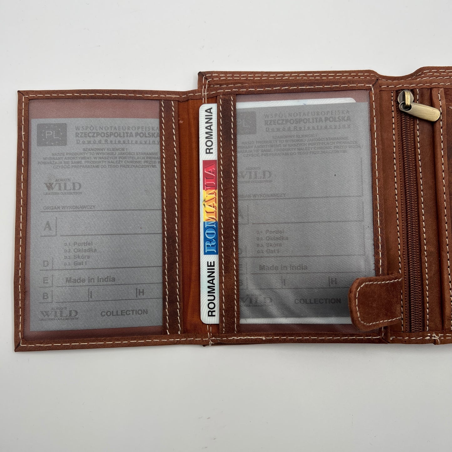 Portofel Belaro Wild Clema Vertical Maro