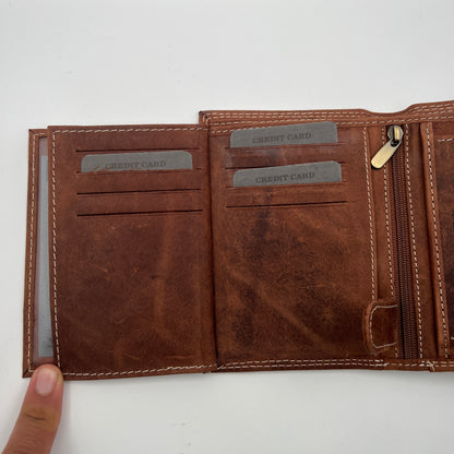 Portofel Belaro Wild Clema Vertical Maro