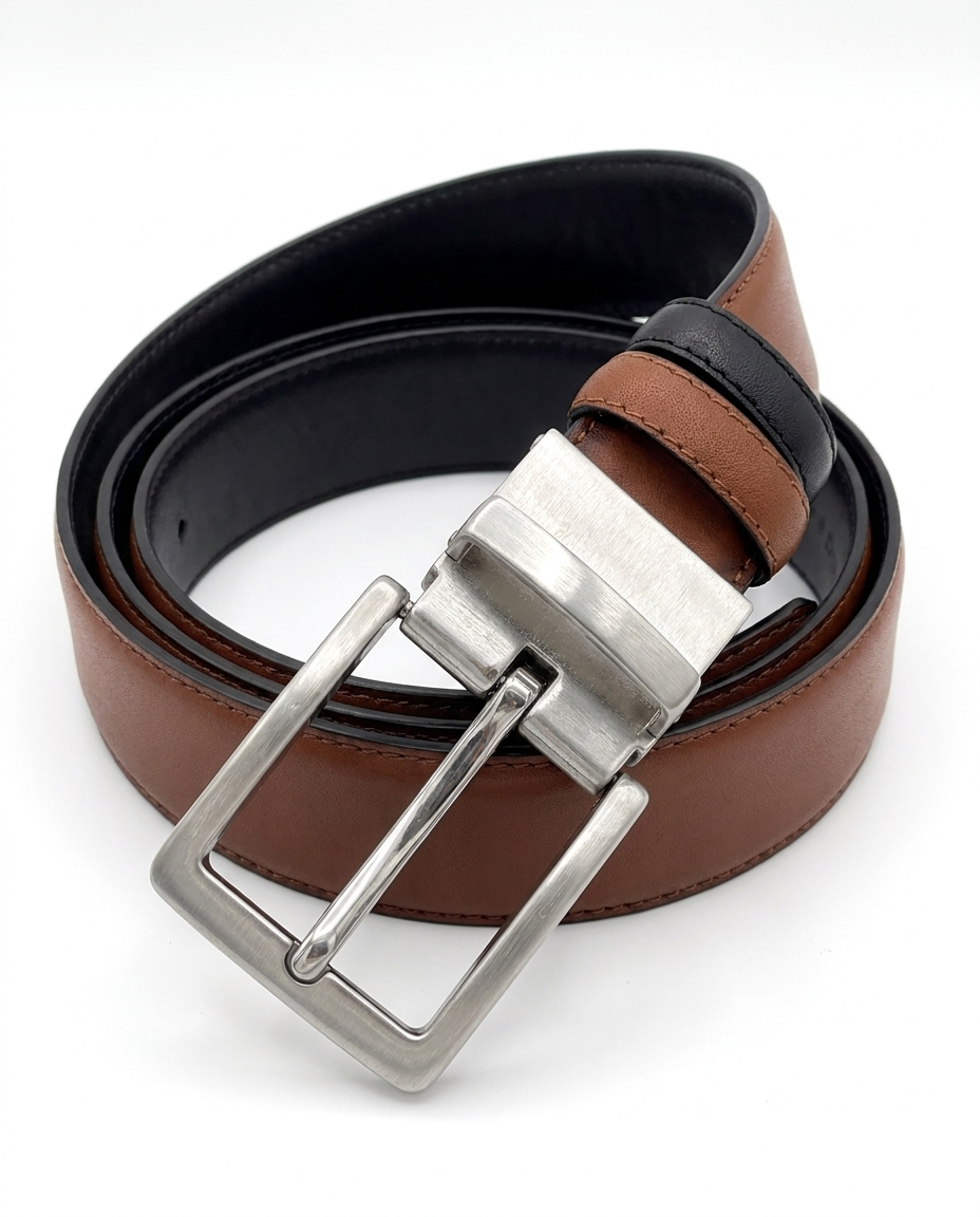 Curea Belaro Reversibila 2in1 maro/negru