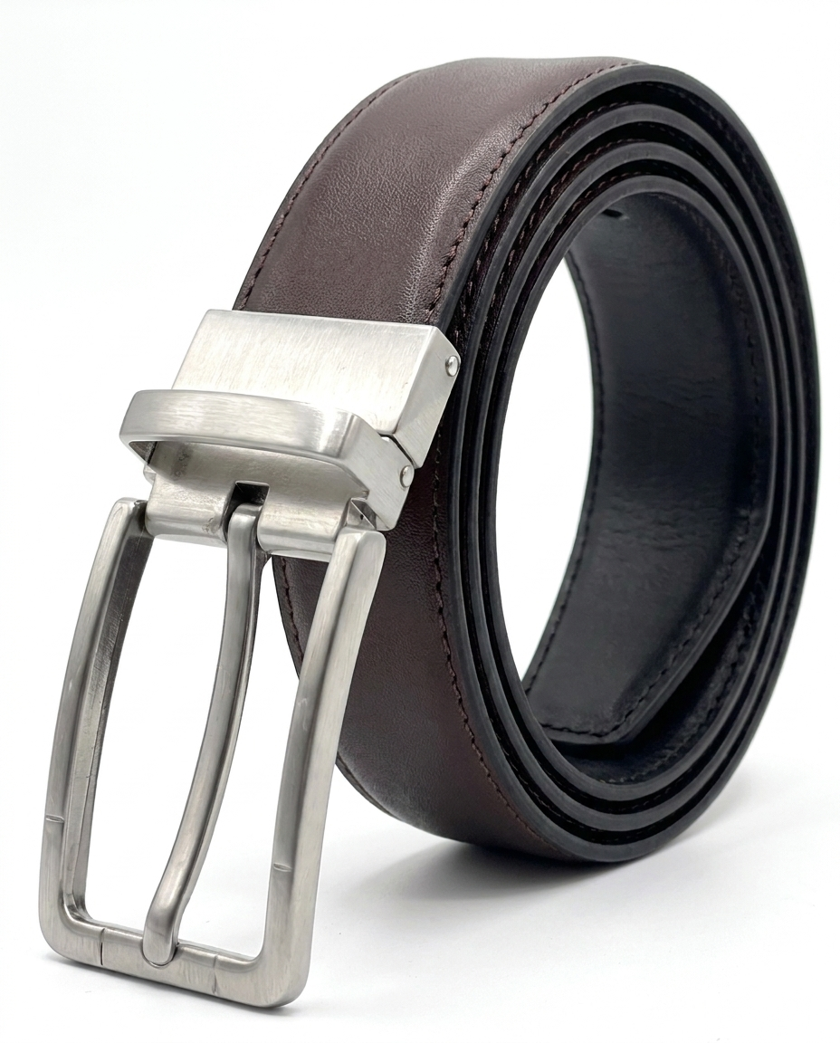 Curea Belaro Reversibila 2in1maro inchis/negru