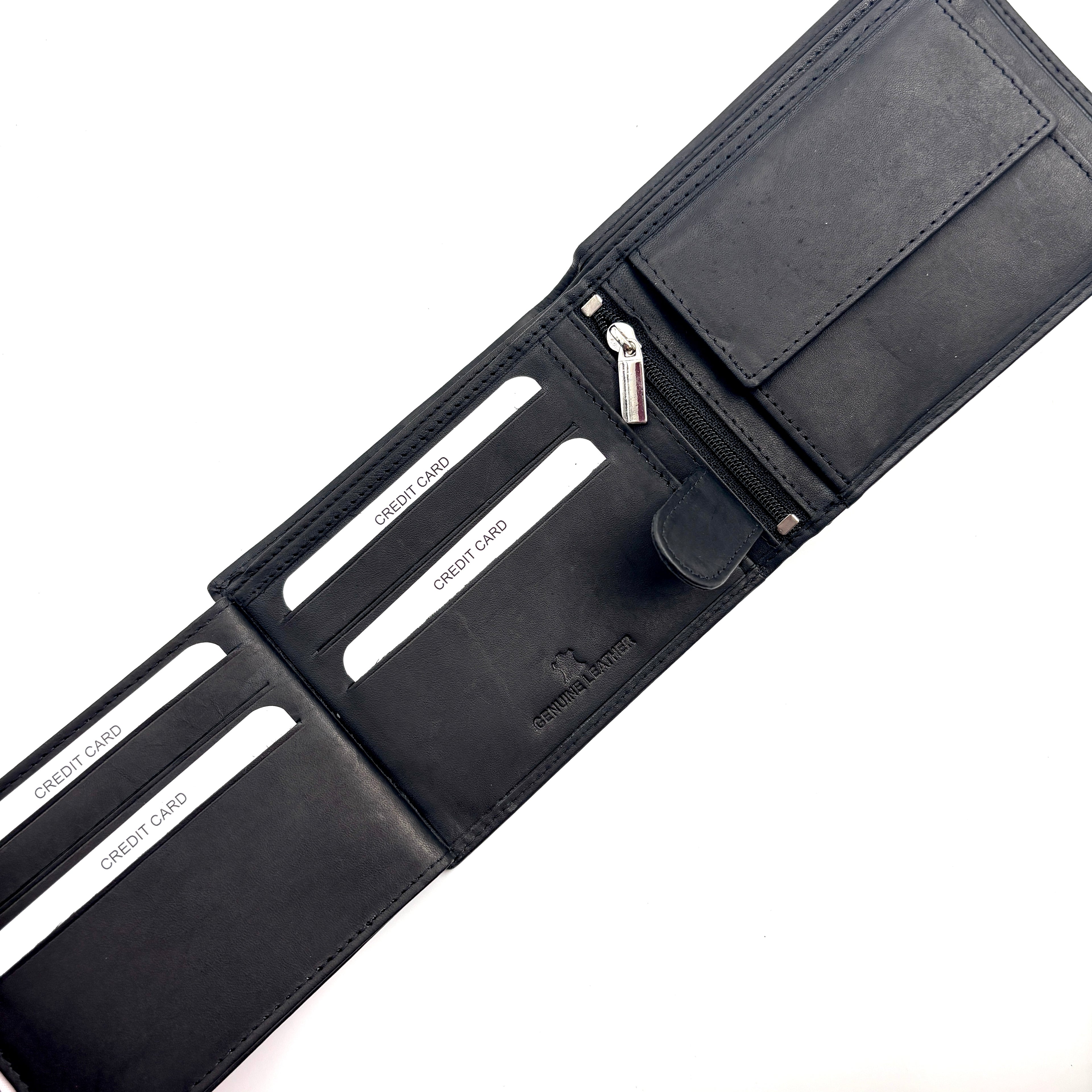 Set Portofel Ascend Negru + Curea Azuro Neagra